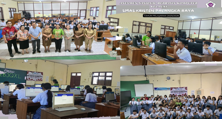 Pelaksanaan ANBK Jenjang SMA di SMA Kristen Palangka Raya Tahun 2025